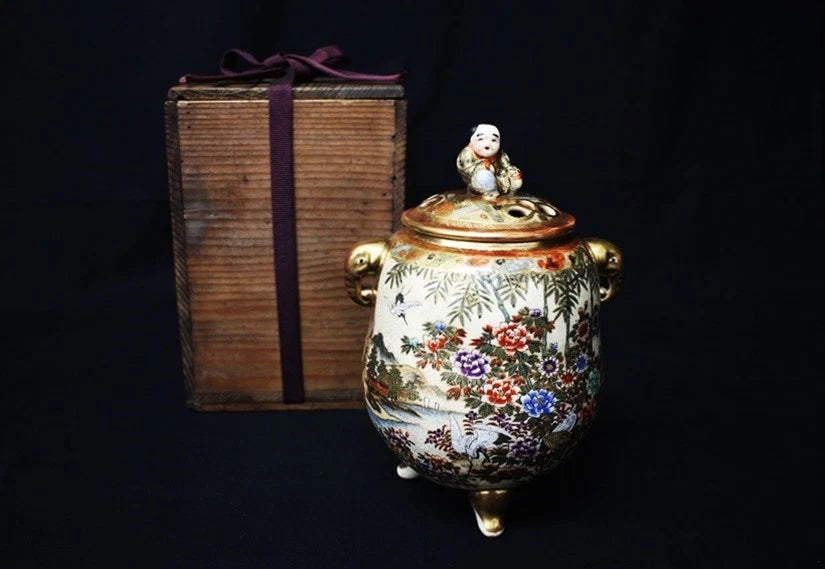 Insence burner satsuma porcelain