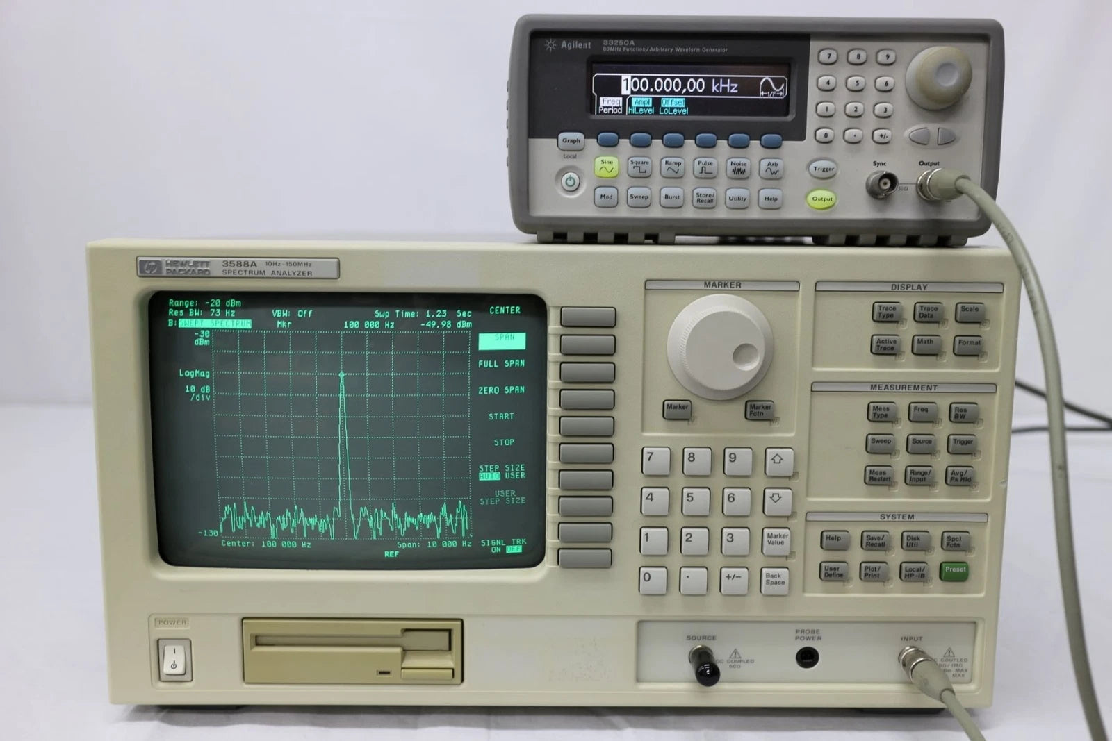 HP 3588A /001/003 10Hz-150MHz Spectrum Analyzer