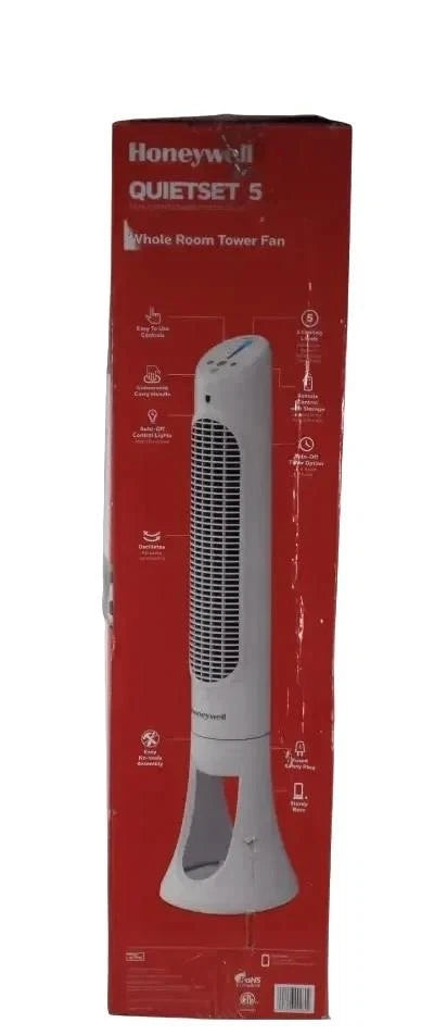 Honeywell QuietSet 5 Tower Fan / White -  (HYF260) - Free Shipping.