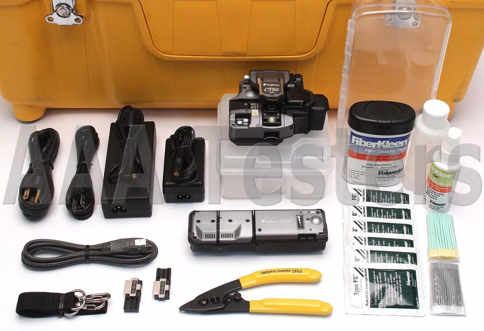 Fujikura 90R SM MM Ribbon Fiber Fusion Splicer w/ CT-50 Cleaver FSM-90R - XG eqpt