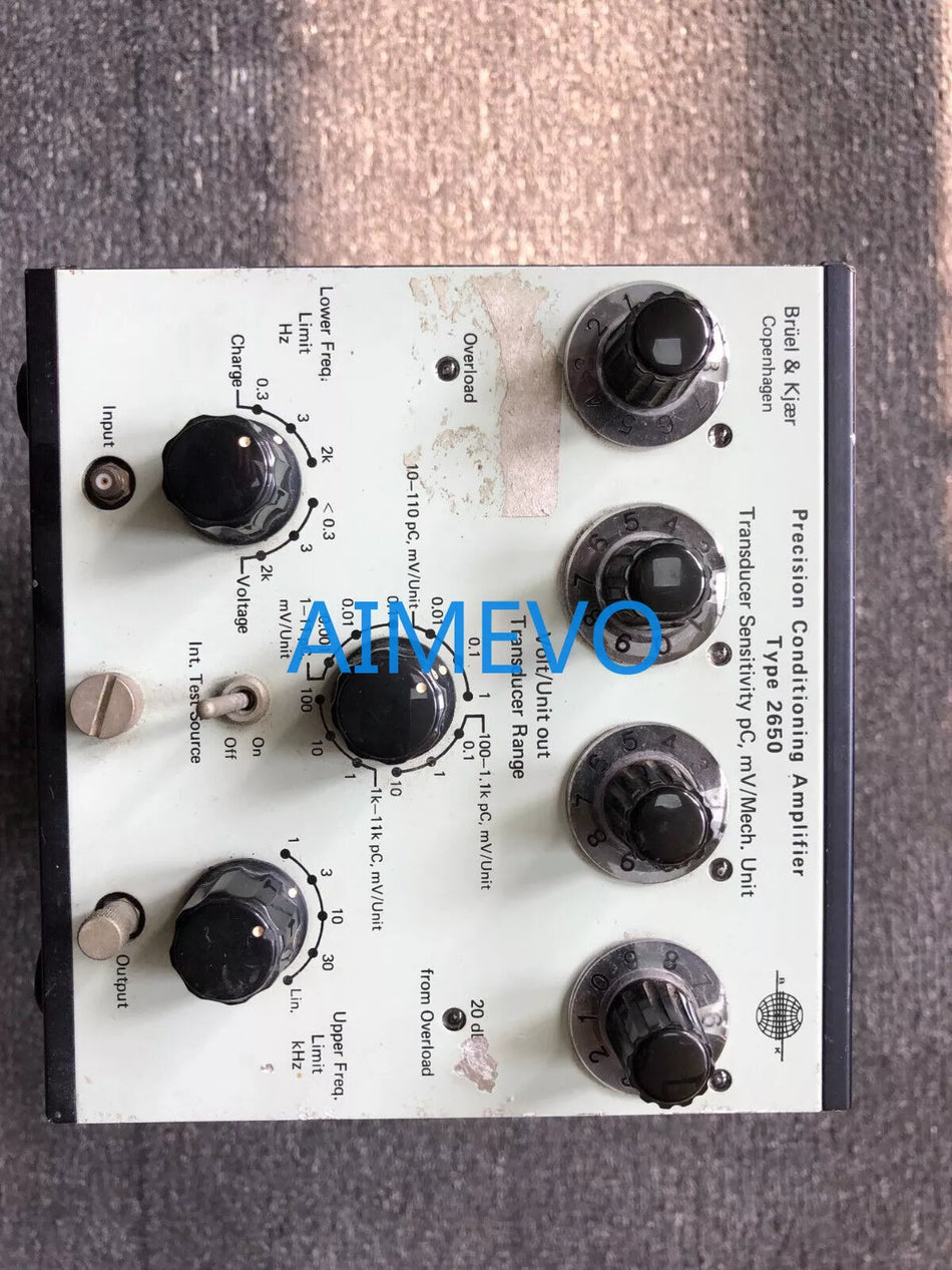 Bruel & Kjaer Type 2650 precision conditioning Amplifier type2650 transducer B&K