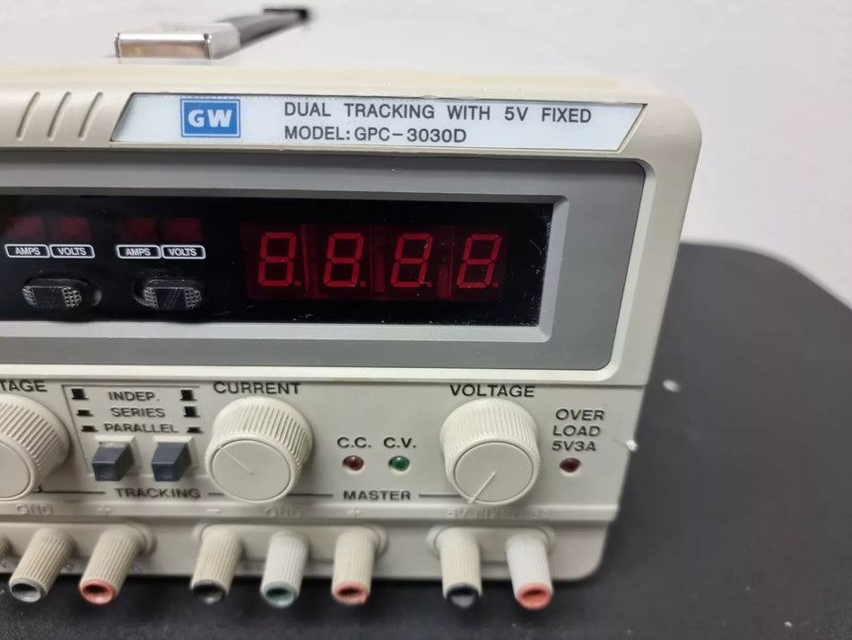 GWInstek GPC-3030D Dual Tracking Power Supply with 5V Fixed Output