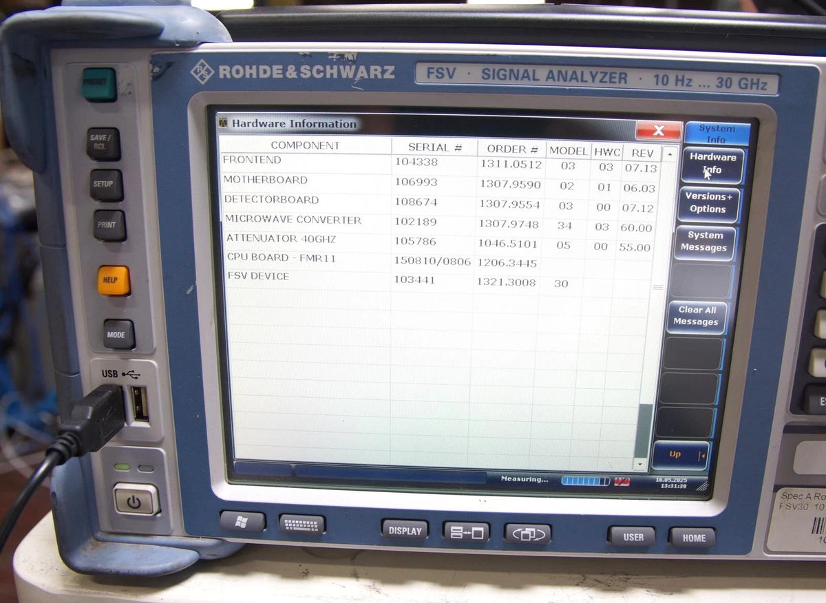 Rohde & Schwarz FSV30 10kHz to 30GHz Spectrum Analyzer OPT B29 K14