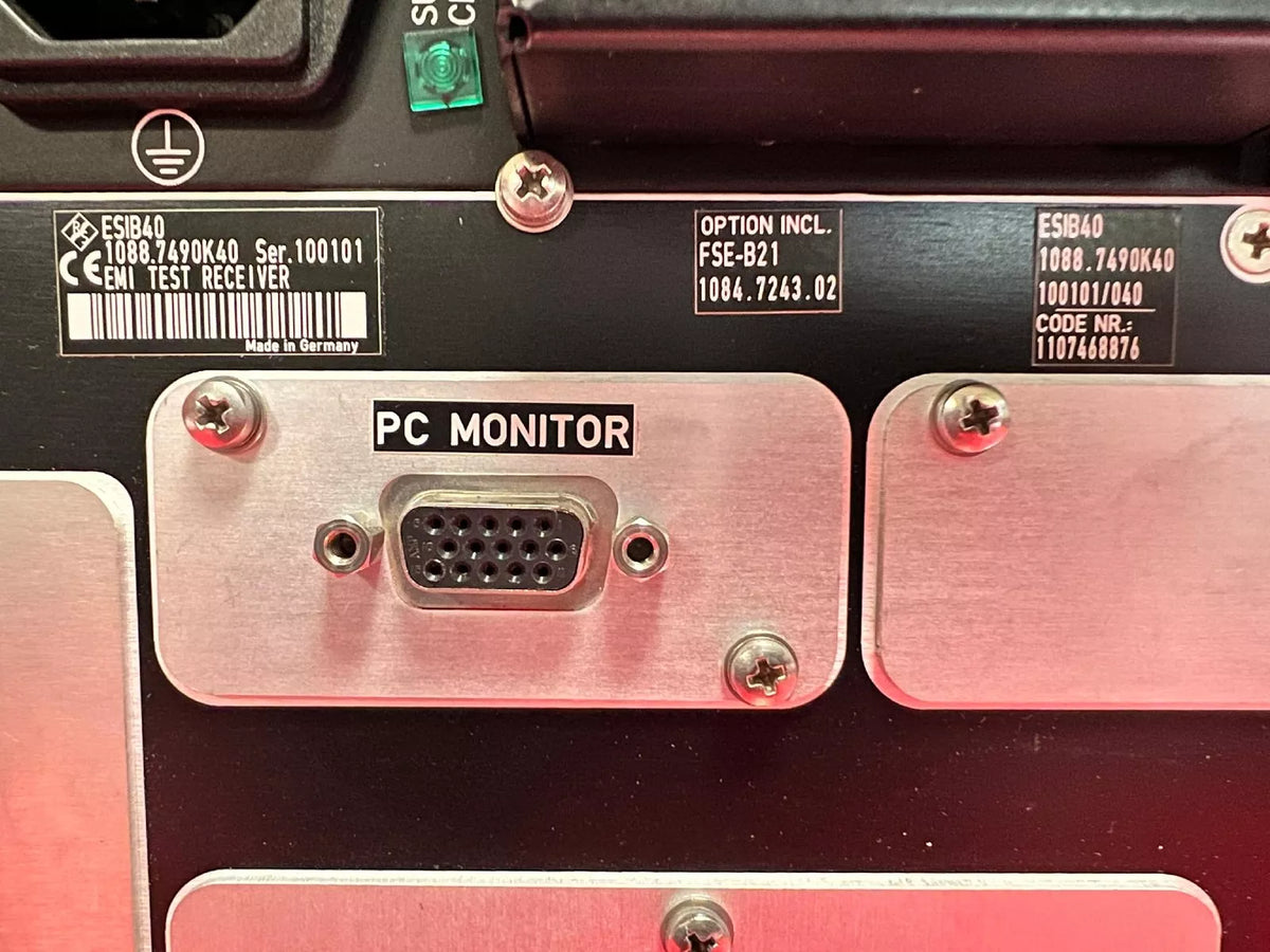 Rohde and Schwarz ESIB40 Opt. B4, B5, B21 Test Receiver 20Hz-40GHz