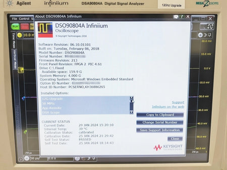 Agilent DSA91204A(Upgrade) 12GHz Infiniium Oscilloscope