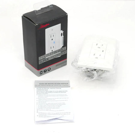 Lot Of 3 Rocketfish 2-Outlet In-Wall Surge Protector 1080 Joules - Free Shipping