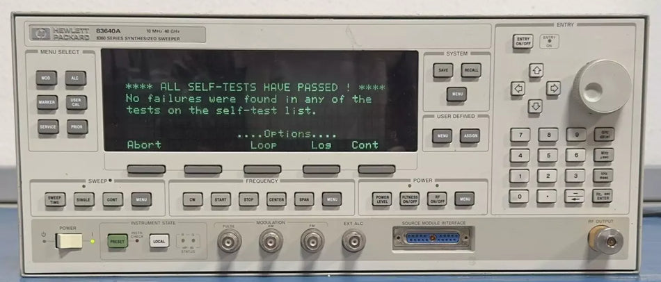 Agilent/Keysight 83640A Opt 001,006,008 Synthesized Signal Generator 10MHz-40GHz