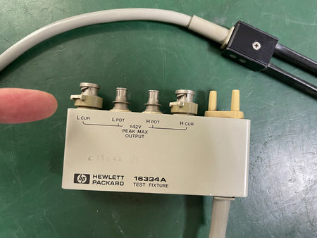 HP Agilent 16334A bridge test fixture for Impedance analyzer & LCR components - XG eqpt