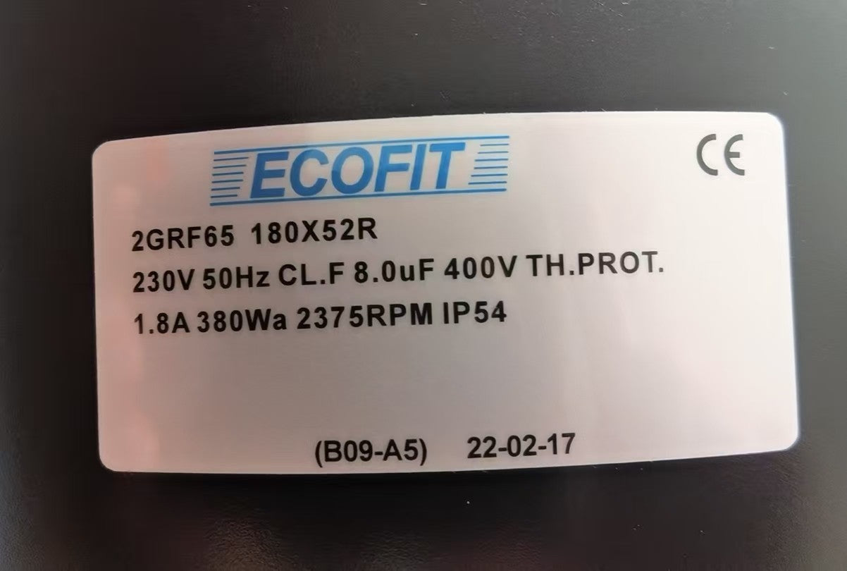 ECOFIT 2GRF65 Inverter Fan 180x52 mm