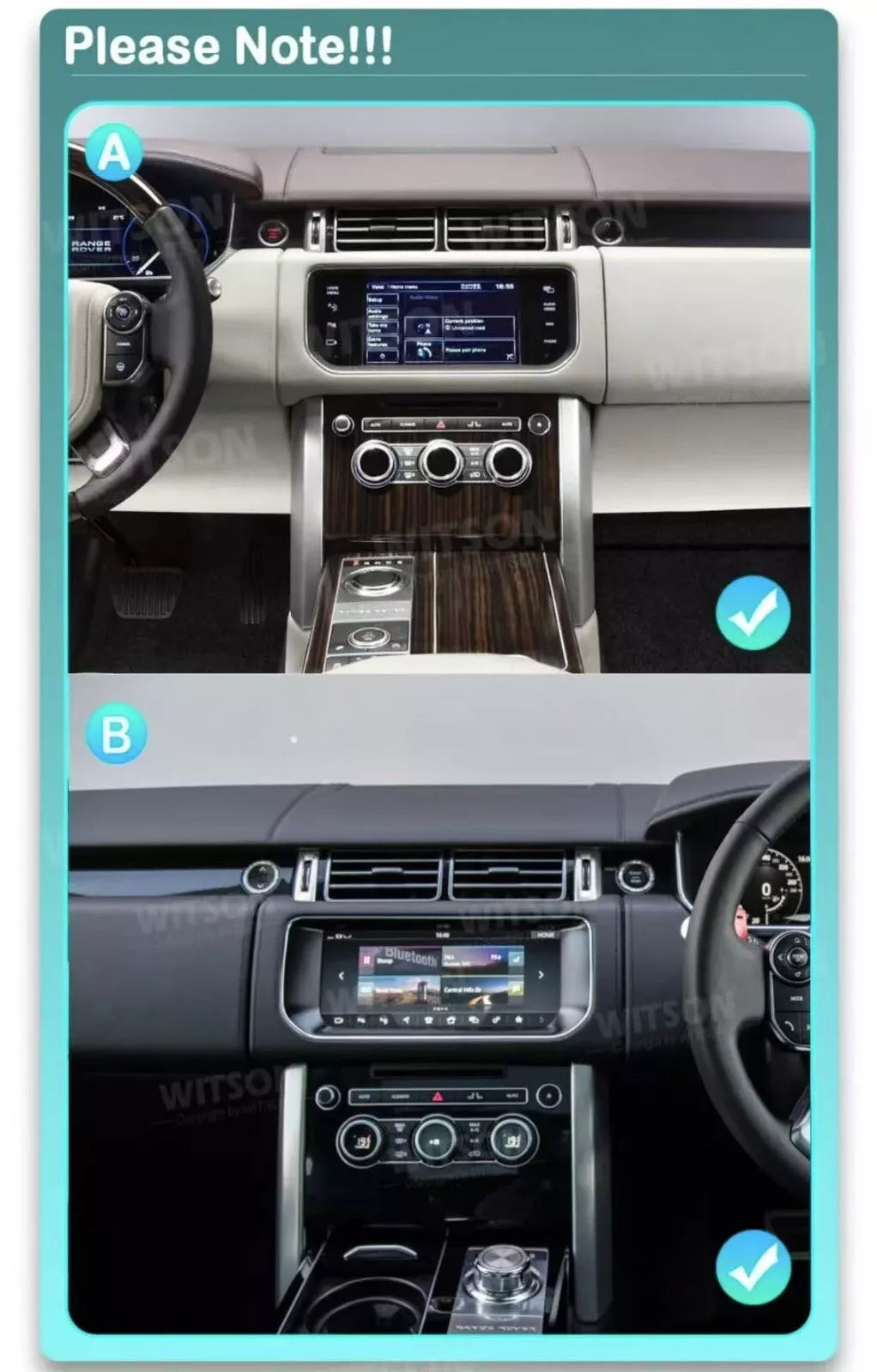Android 13 Car Radio Stereo for Range Rover Vogue 2013-2020 Navi Carplay