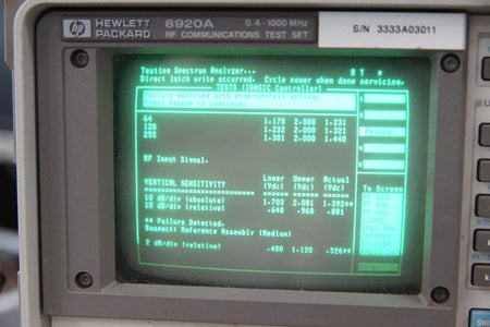 HP Agilent 8920A RF Communications Test Set / Spectrum Analyzer
