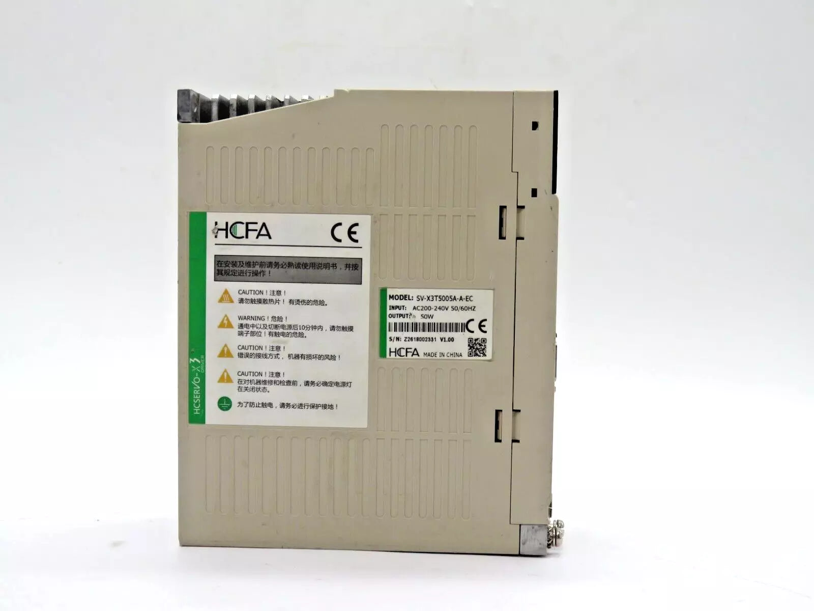 HCFA SV-X3T5005A-A-EC Servo Drive 50W DC280-325V AC200-230V CNC Automation