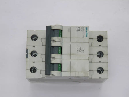 SIEMENS 5SL63107RC MCB Circuit Breaker 3A 3 Pole 7.5 kA, C-Curve