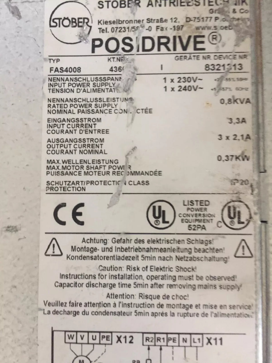 1pc Used good FAS4008 drive #W147H WX