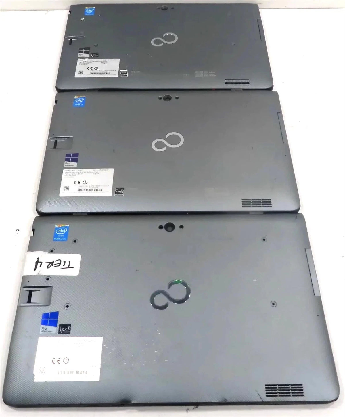 Lot of 3 Fujitsu Stylistic Q775 Core i5-5300U 2.30GHz 4GB tablets Free Shipping