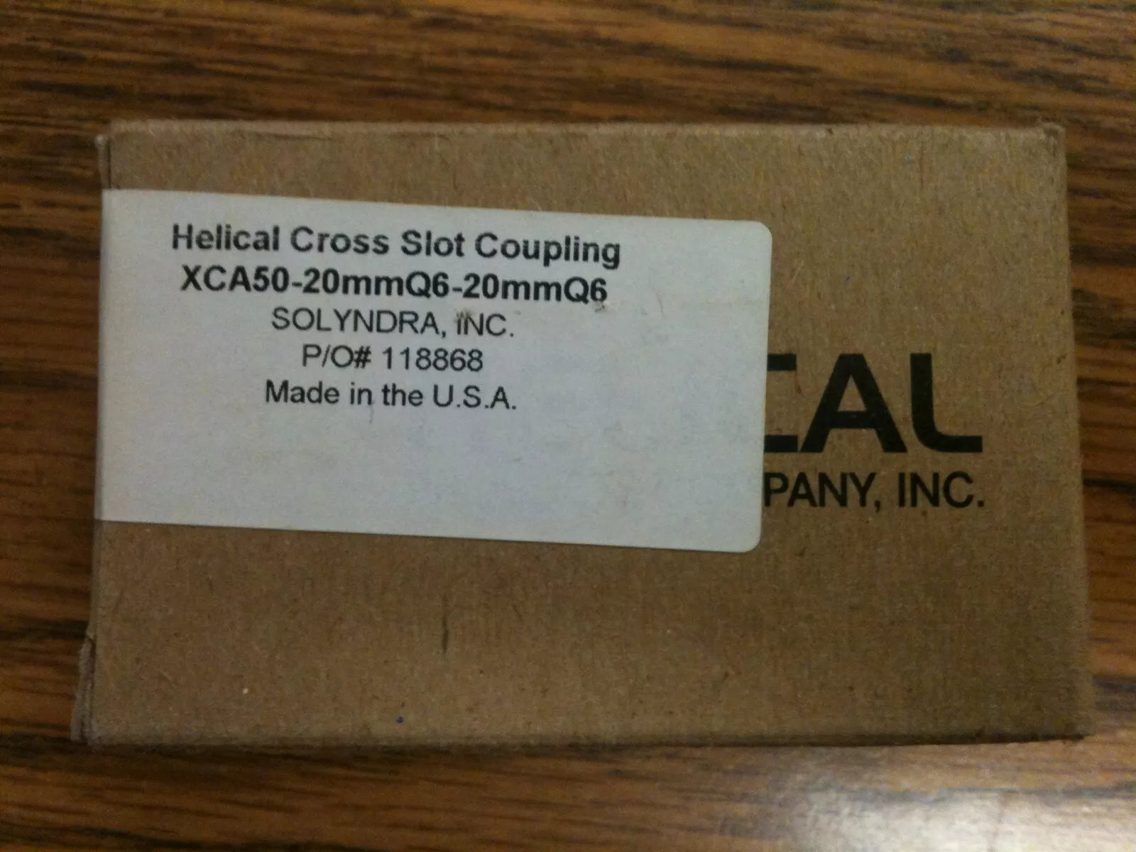 Helical XCA50-20mm-20mm Flexible Servo Cross Slot Couplings
