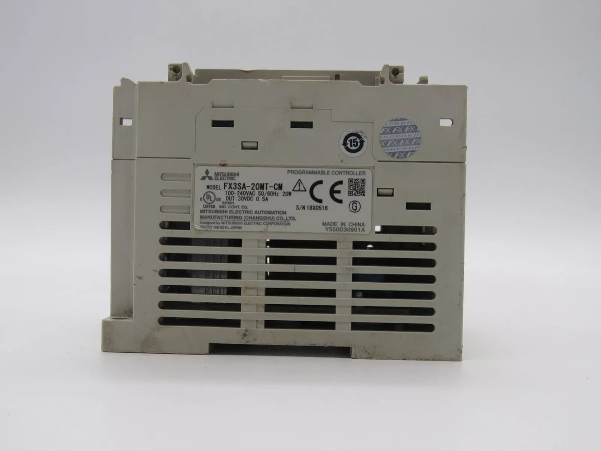 MITSUBISHI FX3SA-20MT-CM FX-Series PLC Add On 12 Inputs 8 Outputs