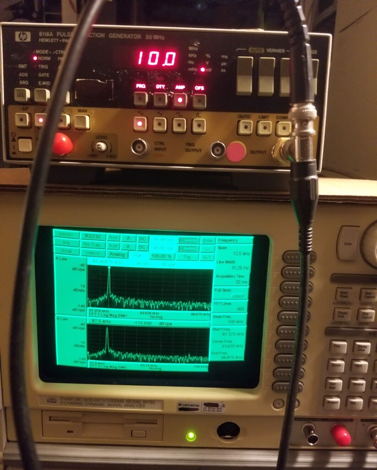SR785 Dynamic Signal Analyzer by Stanford Research
