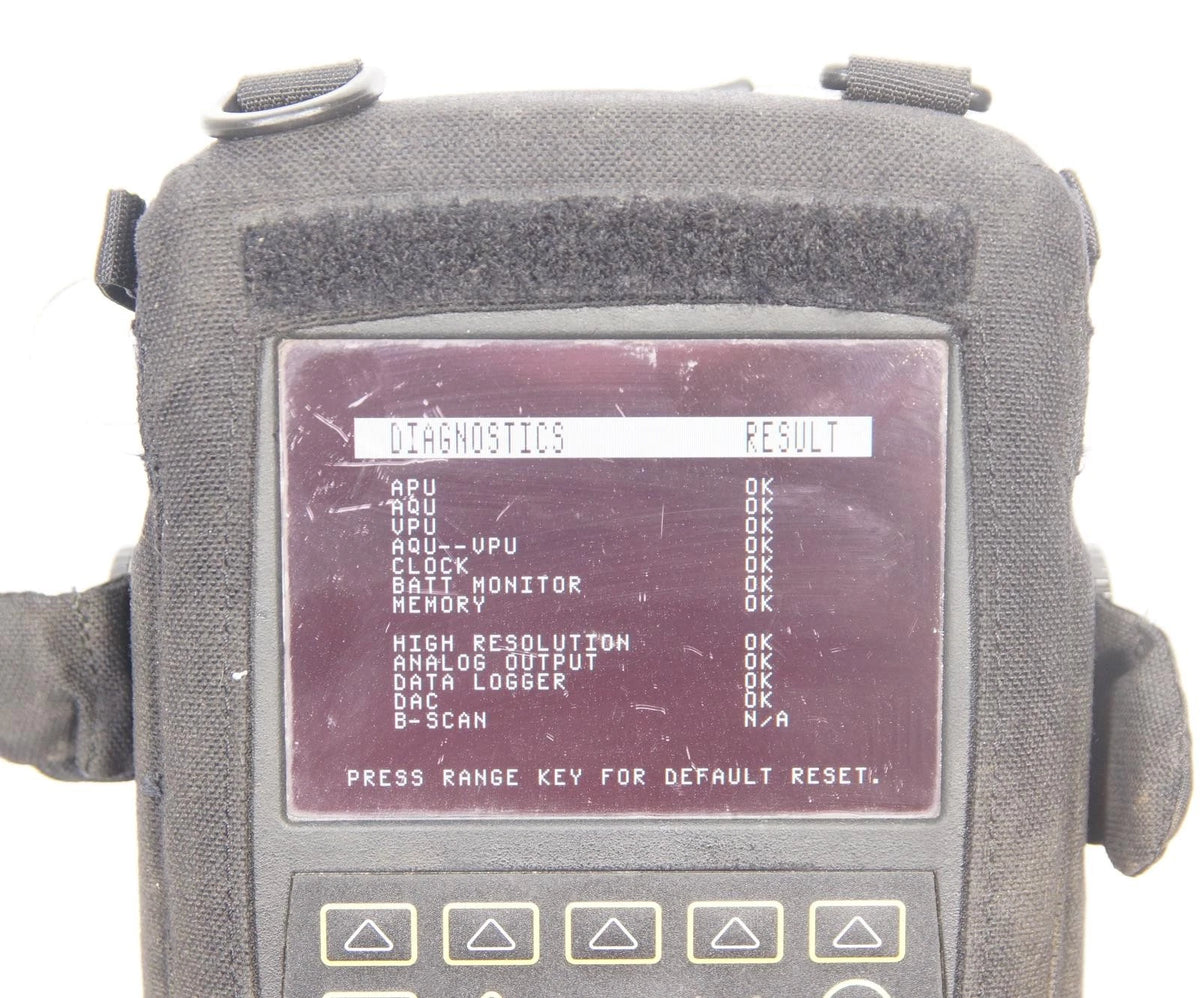Olympus Sonic 1200M EMI Ultrasonic Flaw Detector with Transducer Kit