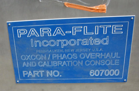 Para-Flite Oxcon / Phaos Aircraft Oxygen Overhaul And Calibration Console 607000
