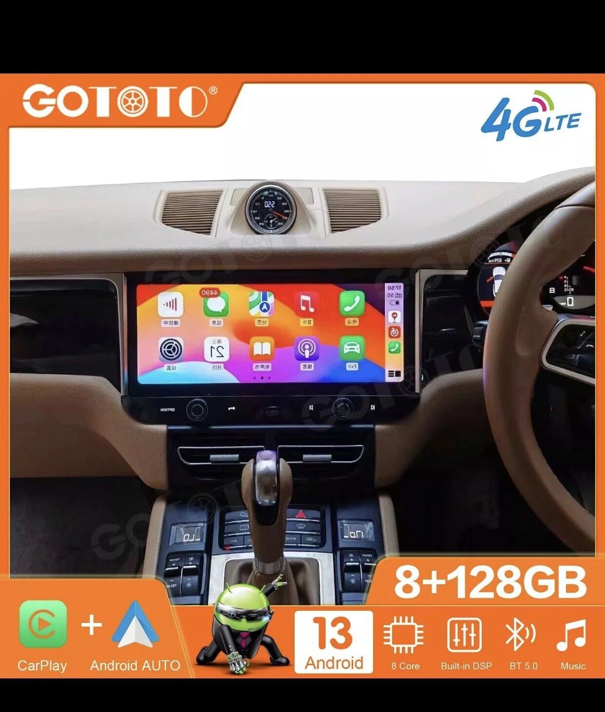 Android 13 Car Radio 2Din Stereo GPS Navigation for Porsche Macan 2014-2017