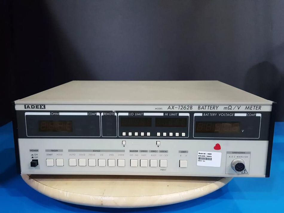 ADEX AX-1262B Battery mOhm/Voltage Meter with Test Probe (0878)