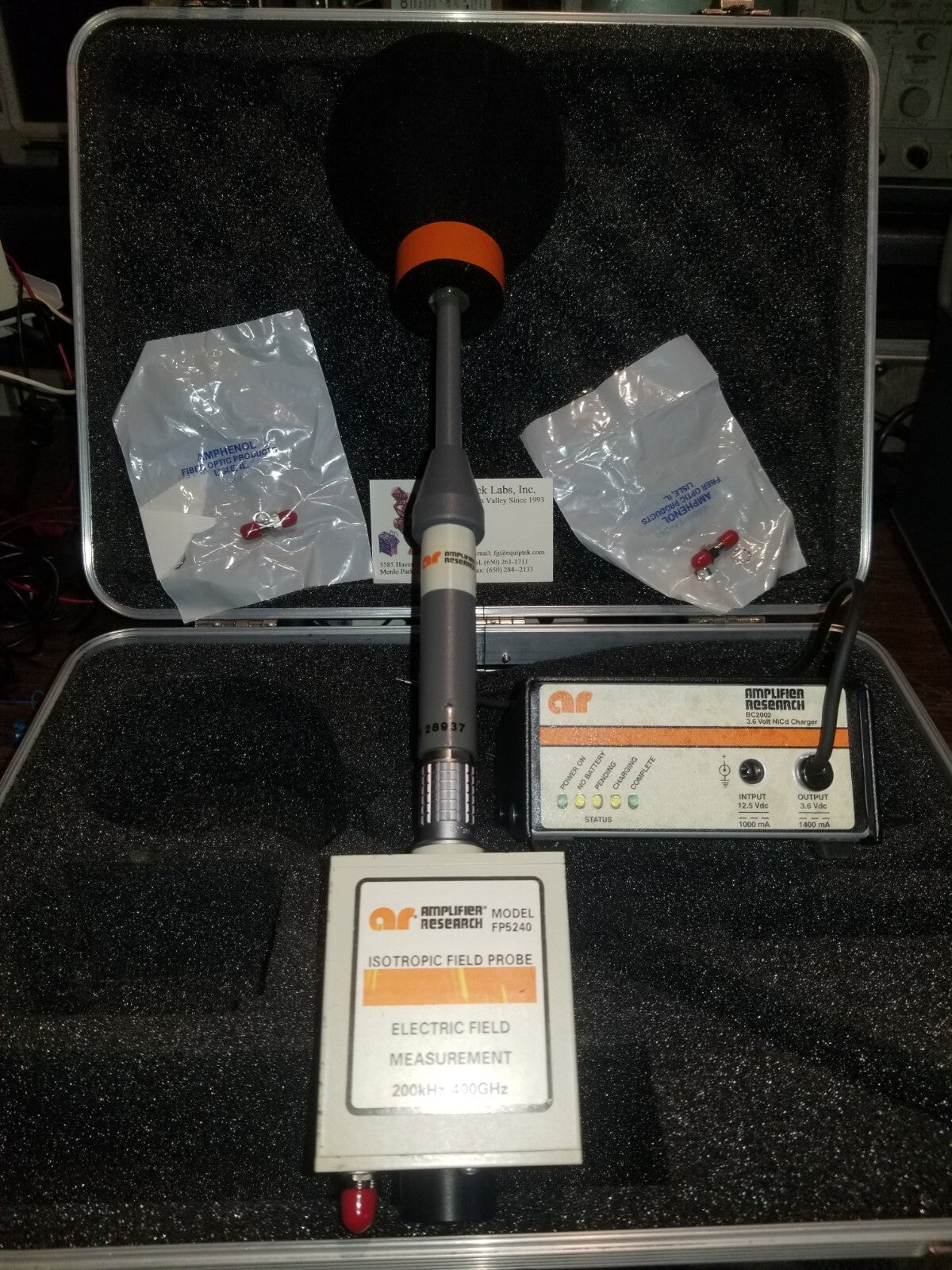 Isotropic Electric Field Probe 200 kHz - 40 GHz by Amplifier Research