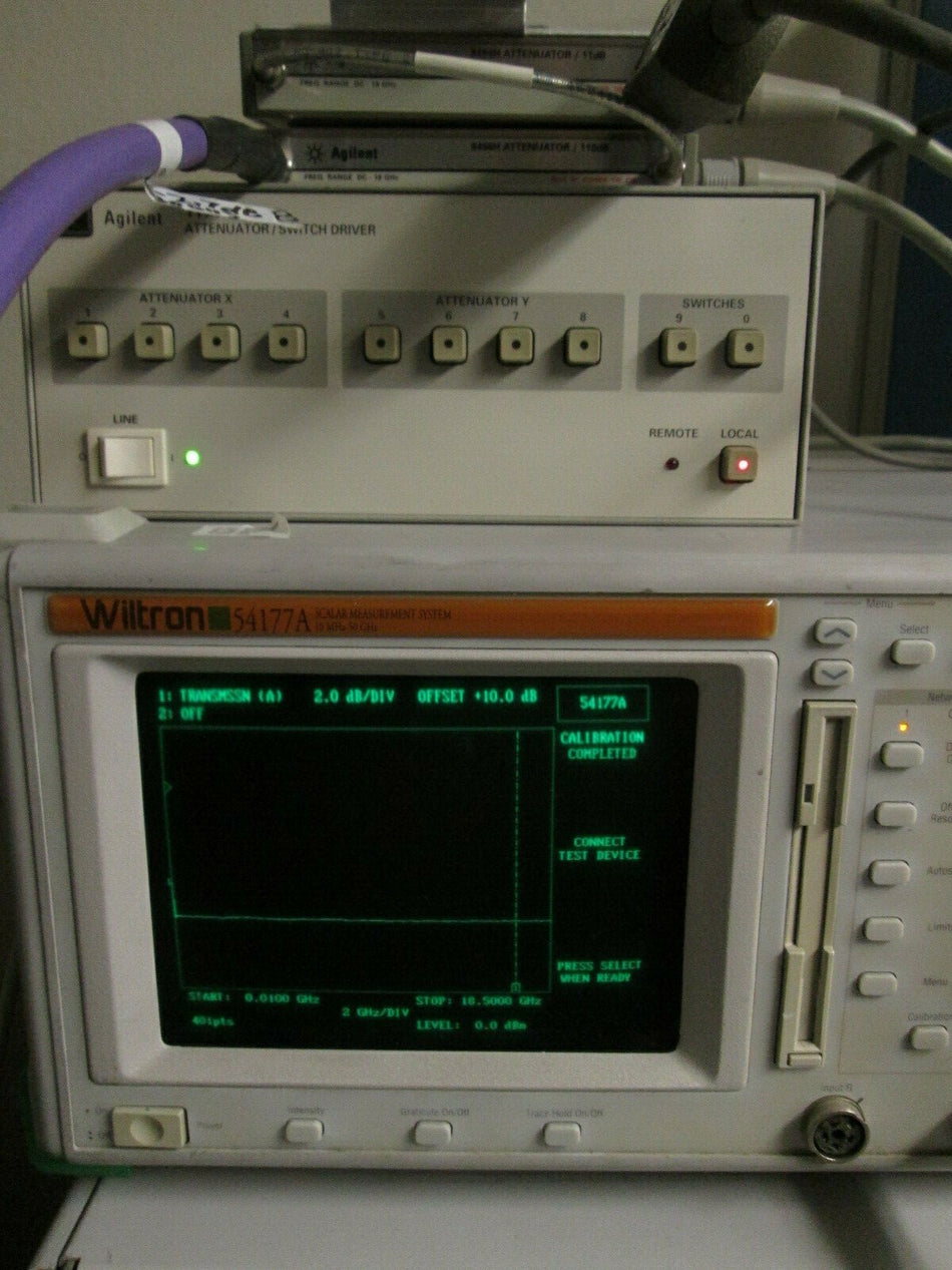 18 GHz RF Programmable Step Attenuator - Agilent
