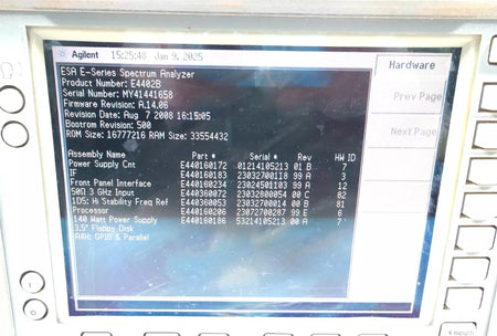 Agilent E4402B 100Hz to 3.0GHz ESA-E Series Spectrum Analyzer