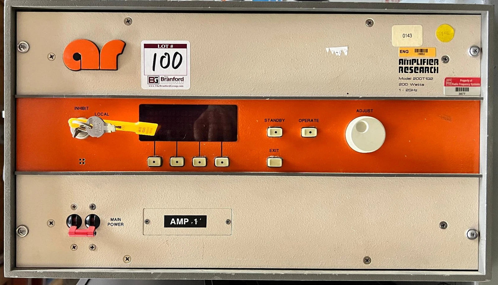 Amplifier Research 200T1G2 1GHz-2GHz, 215W TWT Linear Amplifier