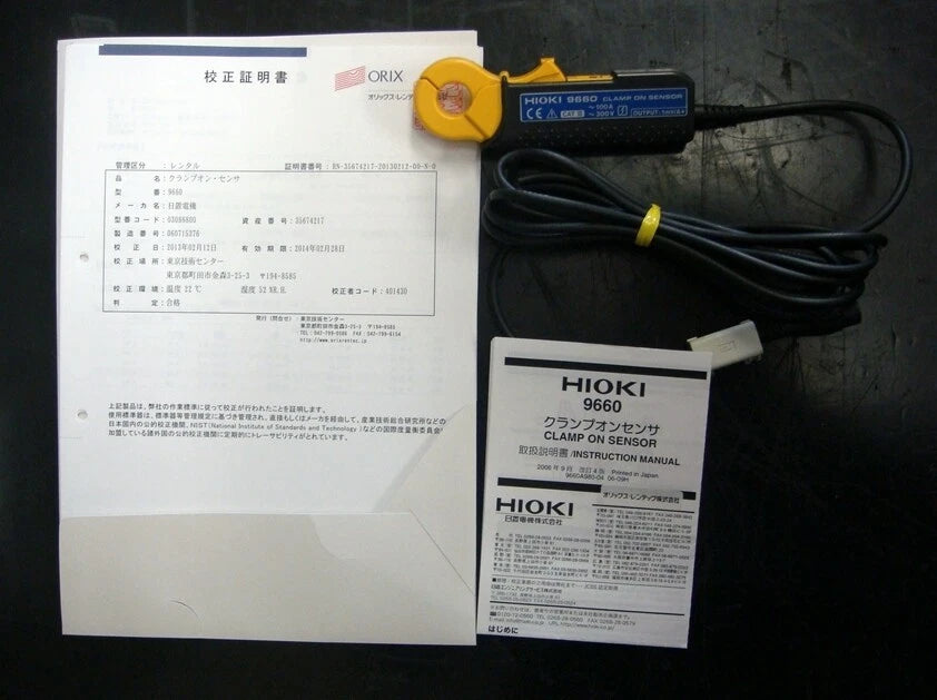 HIOKI 9660 40Hz-5KHz 100A Clamp Sensor BNC(m)