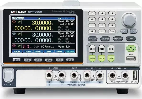GW Instek GPP-3060 3CH DC Power Supply 385W GPIB