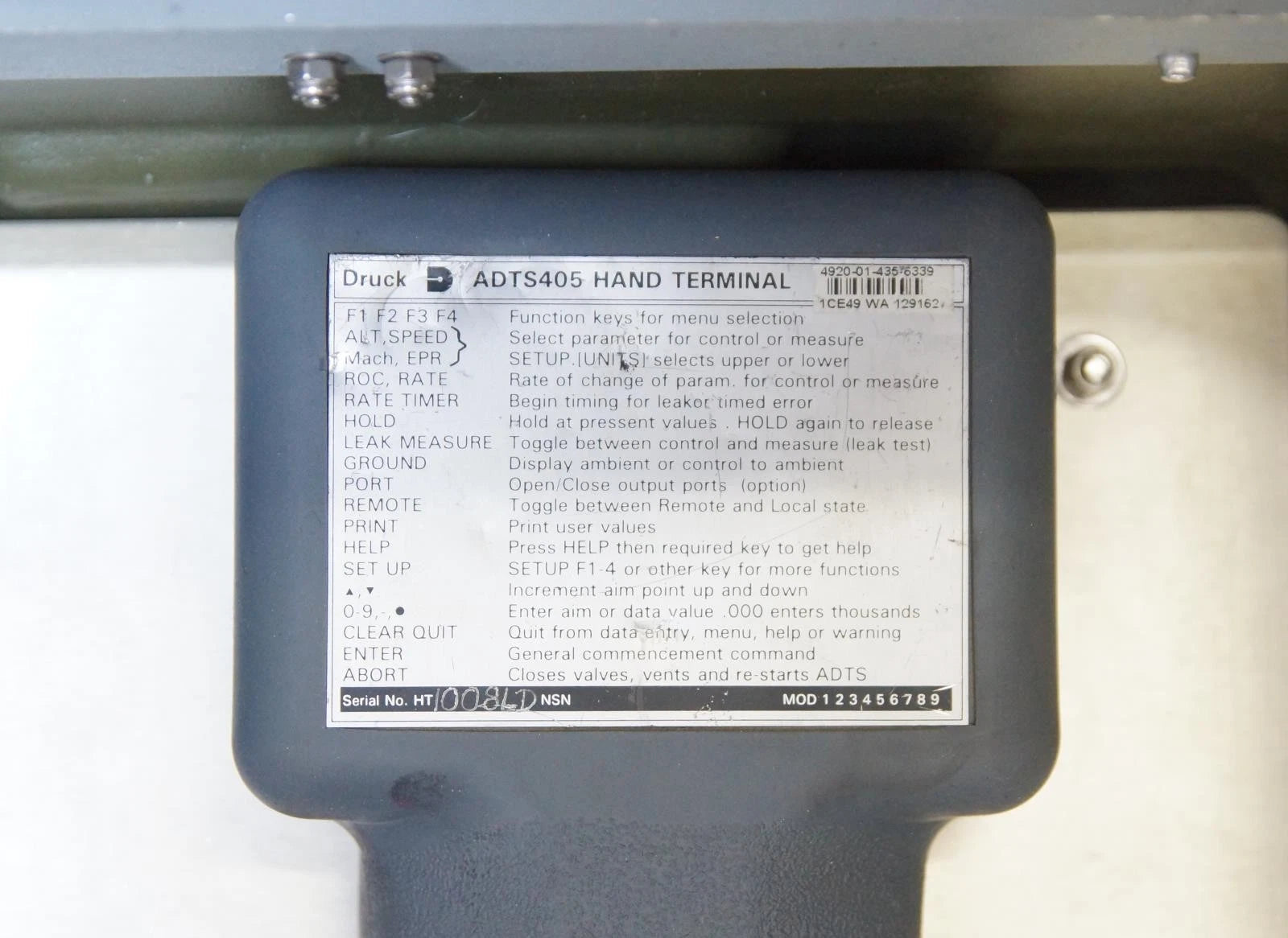 Druck ADTS405 Air Data Static Pitot Tube Airspeed Altimeter Test System