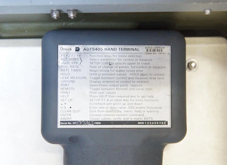 Druck ADTS405 Air Data Static Pitot Tube Airspeed Altimeter Test System