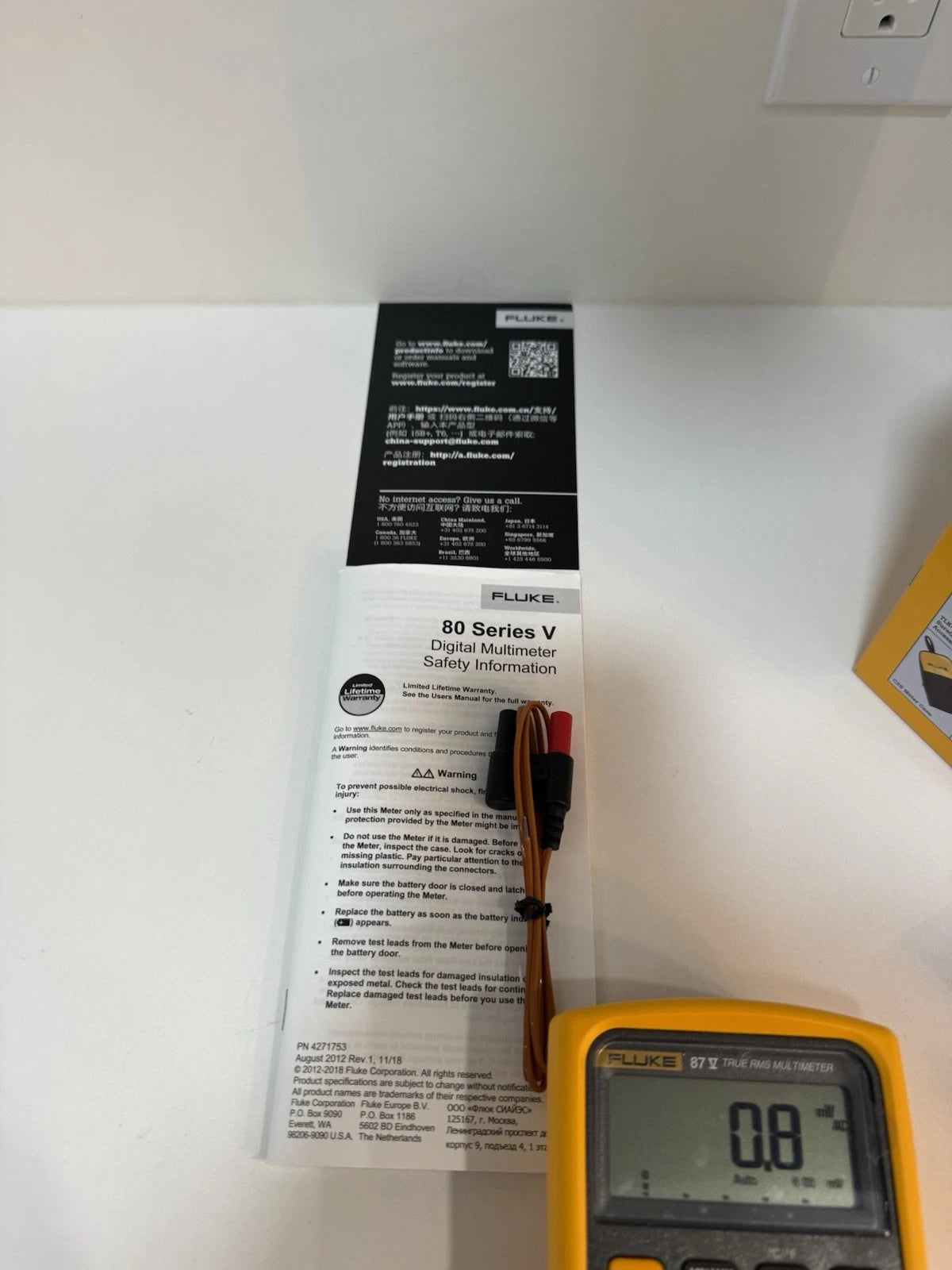 Fluke 87-V Industrial True RMS Digital Multimeter (MFG 2024)