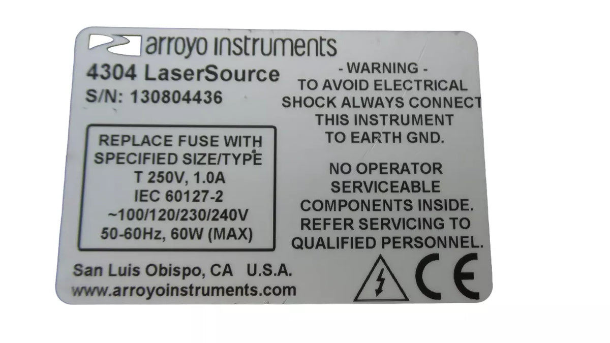 ARROYO 4304 4Amp Laser Source - Reliable Power for Laser Applications