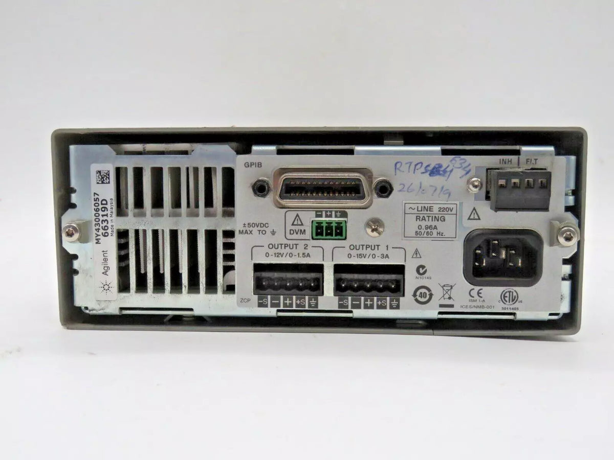 Agilent 66319D Dual Output Mobile Communications DC Source 220V Power Supply