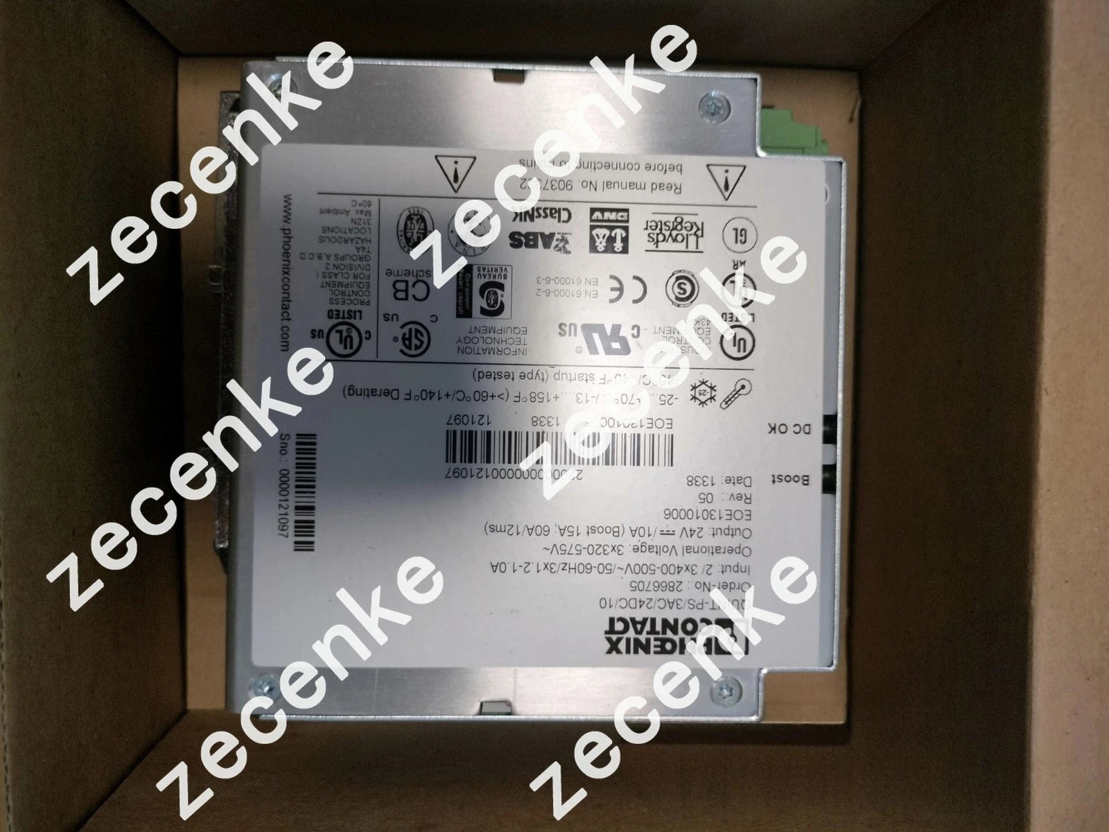 Phoenix Contact 2866705 QUINT-PS/3AC/24DC/10 Power Supply