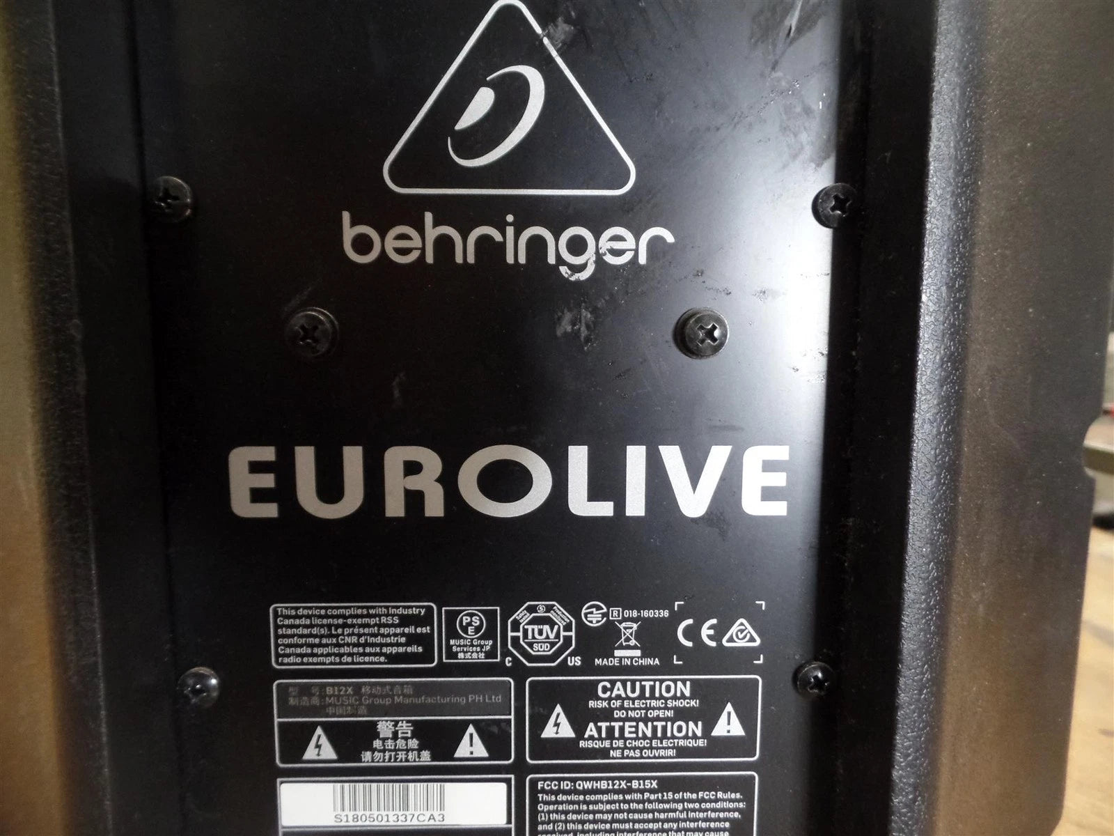 Behringer B12X 1000W 12 inch Powered Speaker -Black - Free Shipping.