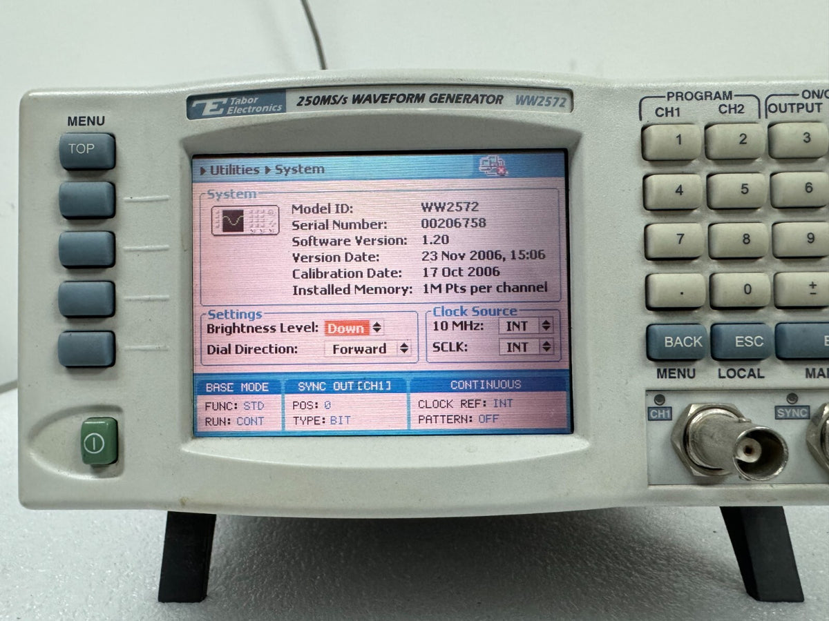 Tabor WW2572 Dual-Channel Arbitrary Waveform Generator - XG eqpt