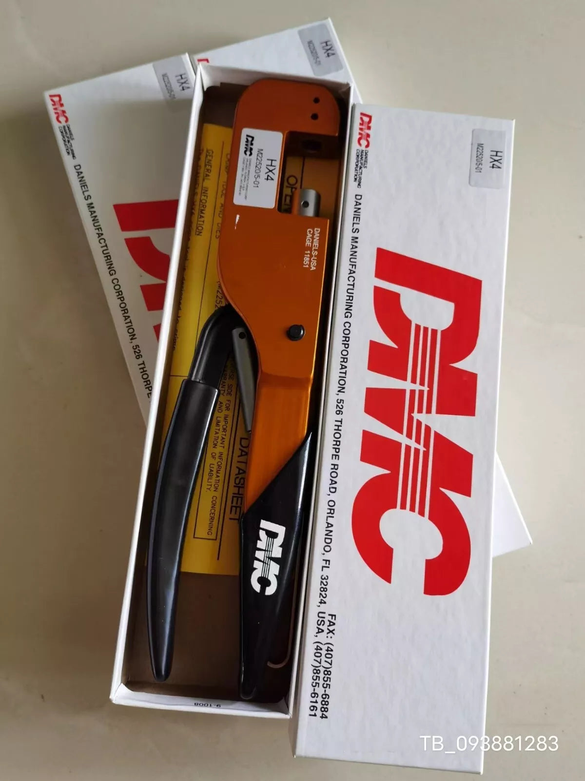 NEW DMC M22520/5-01(HX4) Crimping Pliers