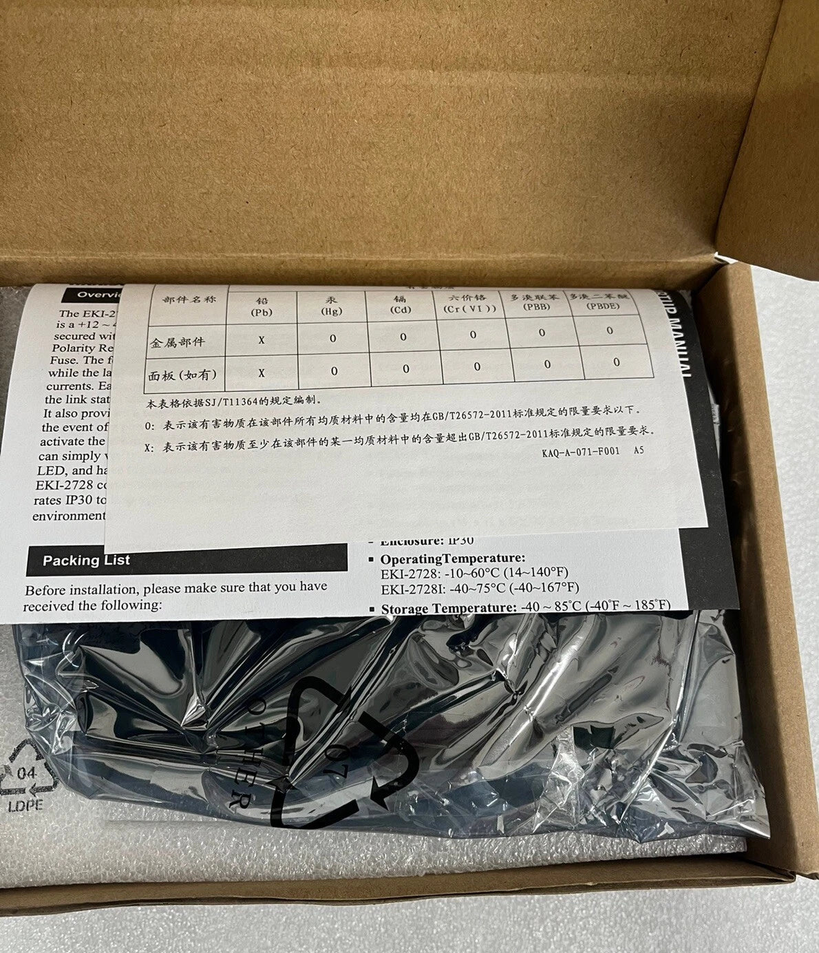 全新EKI-2728 EKI-2728-CE工业开 关