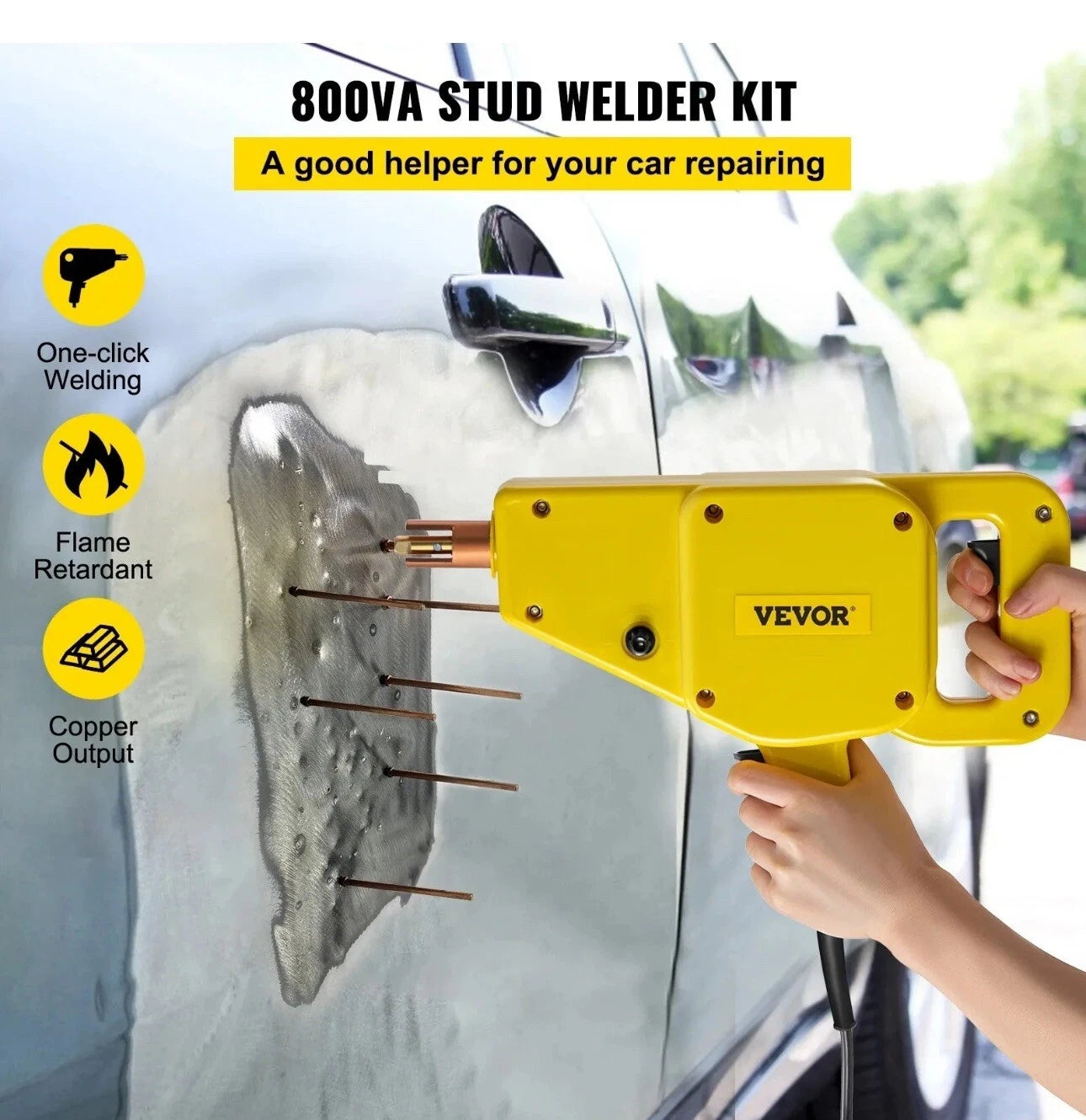 Handheld Car Body Repair Machine Spot Welder Dent Puller Stud Welder Tool Kit
