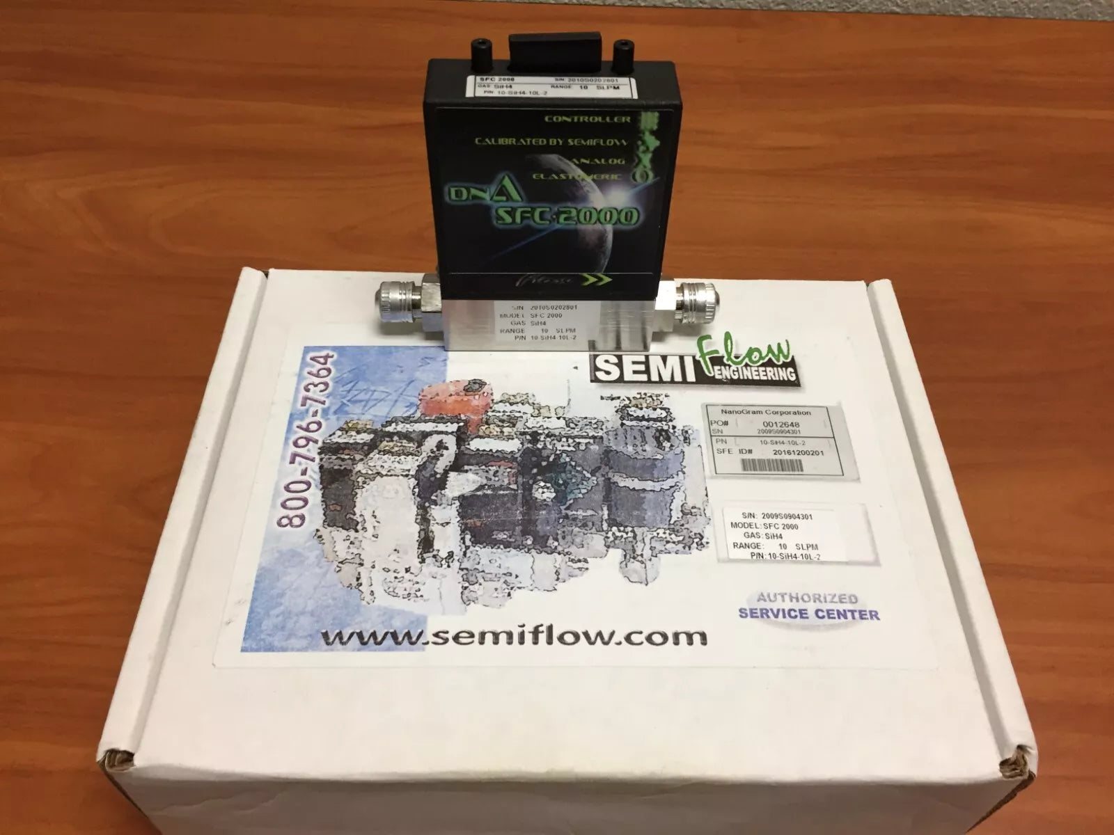 Semi Flow Engineering Mass Flow Controller 10-SiH4-10L-2, Model SFC2000