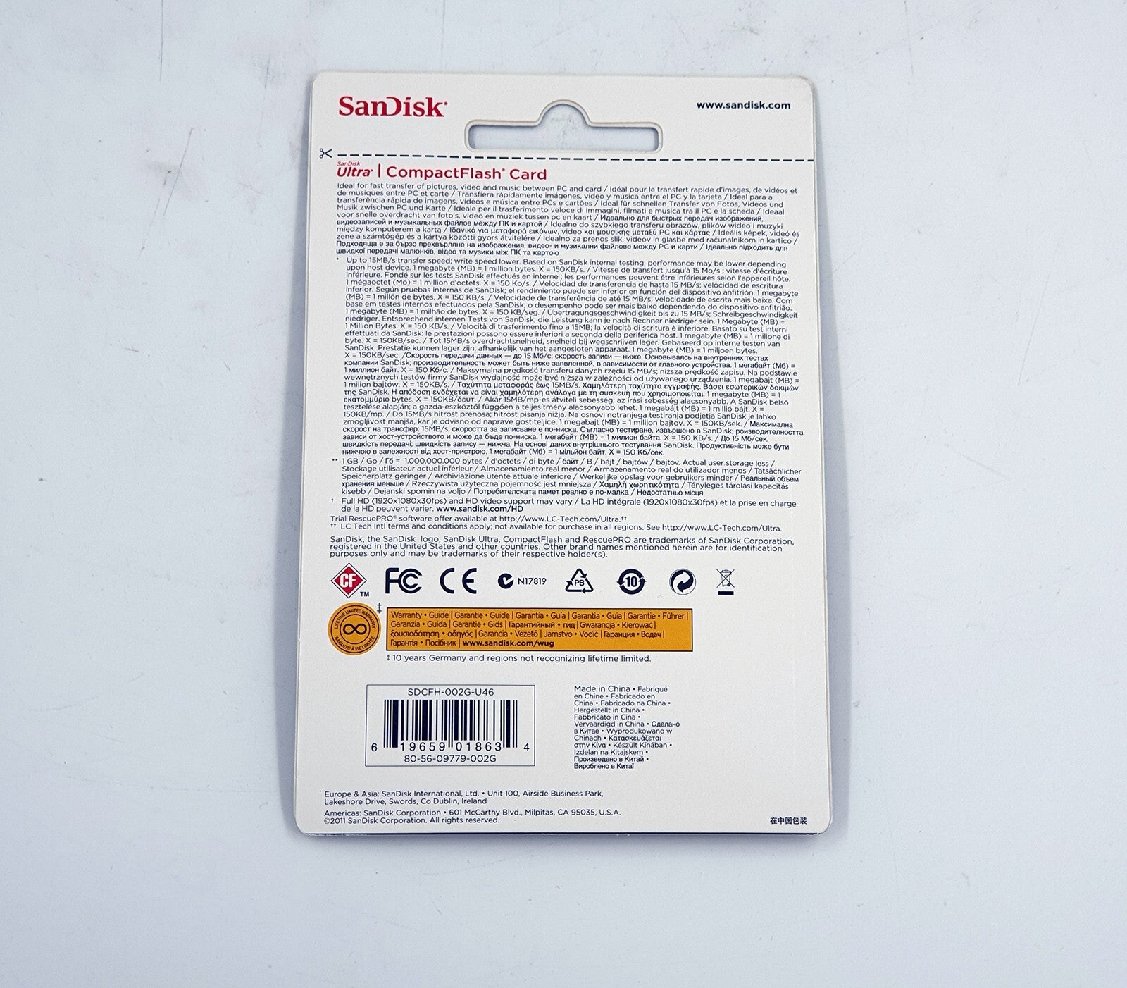 SanDisk Ultra CompactFlash 2 GB Memory Card