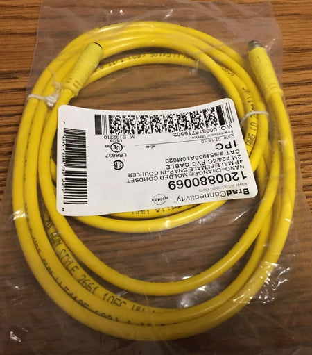 Brad 1200880069 Nano-change Molded Cordset 4Pin Male/Female Snap-in Coupler