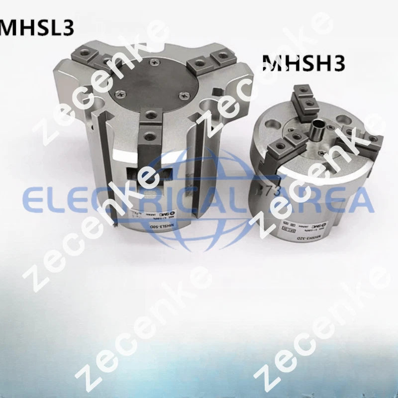 SMC New MHSL3-25D Extended Three Claw Finger Gripper Cylinder