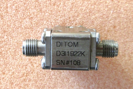RF Signal Isolator 19.00 GHz–22.00 GHz by Ditom Microwave