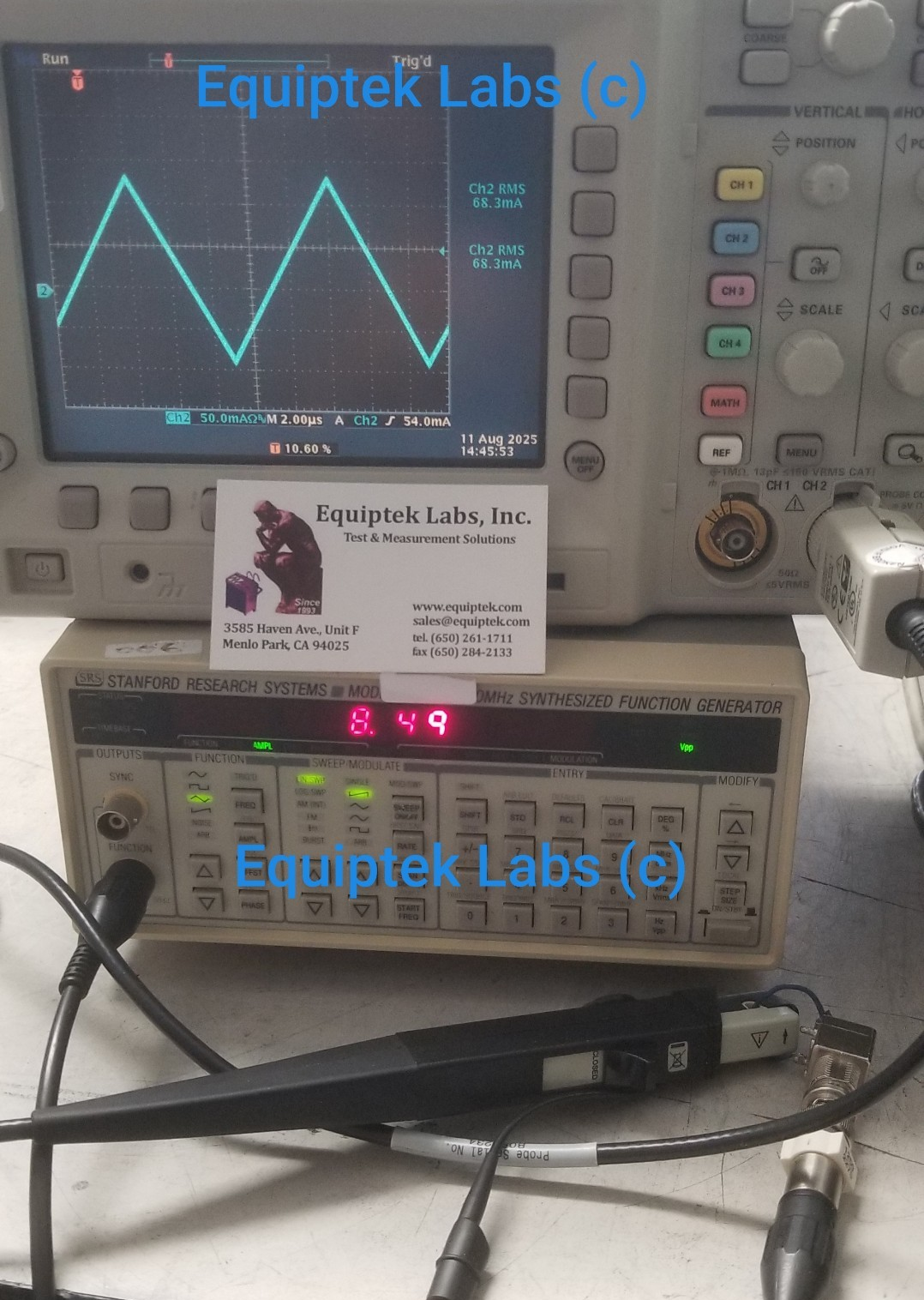 Tektronix Oscilloscope Current Probe TCP202 50MHz 15A AC/DC