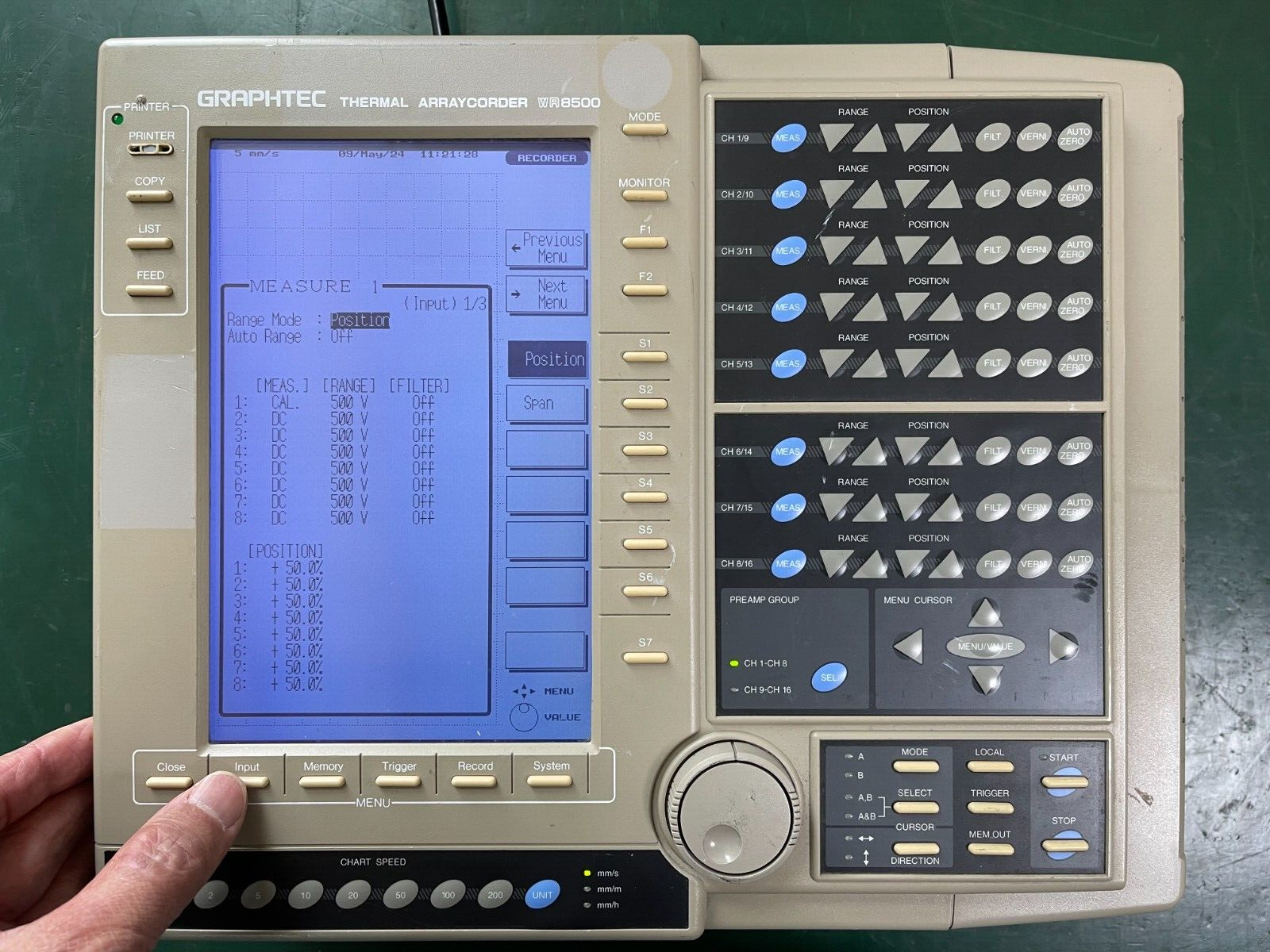Graphtec WR8500 Thermal Arraycorder